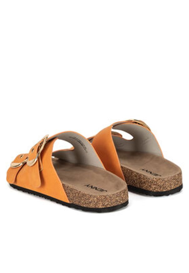 Jenny - JENNY Klapki LB-P1597-YLD Pomarańczowy. Kolor: pomarańczowy. Materiał: syntetyk, materiał