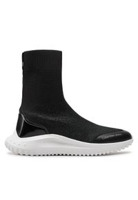 Calvin Klein Jeans Sneakersy Eva Runner High Sock Mtr YW0YW01485 Czarny. Kolor: czarny. Materiał: materiał #1