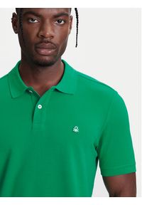 United Colors of Benetton - United Colors Of Benetton Polo 3089J3179 Zielony Regular Fit. Typ kołnierza: polo. Kolor: zielony. Materiał: bawełna #5