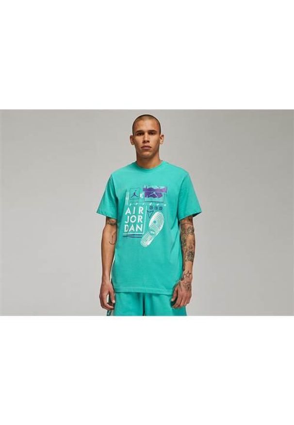 Koszulka sportowa męska Nike Air Jordan Brand Graphic Crew 2. Kolor: wielokolorowy. Długość rękawa: krótki rękaw. Długość: krótkie