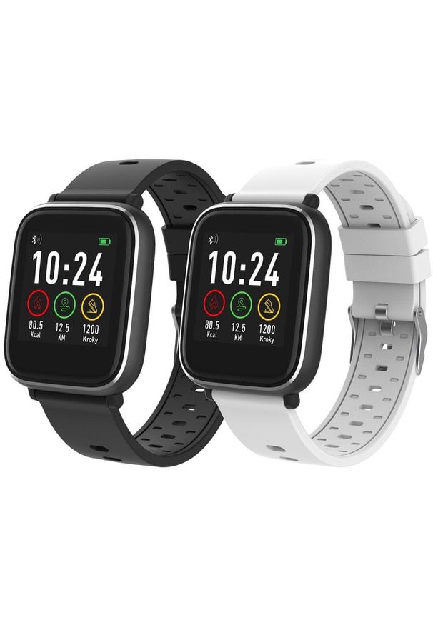 iGET smartwatch FIT F3. Rodzaj zegarka: smartwatch. Kolor: czarny, biały, wielokolorowy. Styl: sportowy