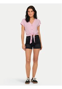 only - ONLY Szorty jeansowe Josephine 15321381 Czarny Regular Fit. Kolor: czarny. Materiał: bawełna #4