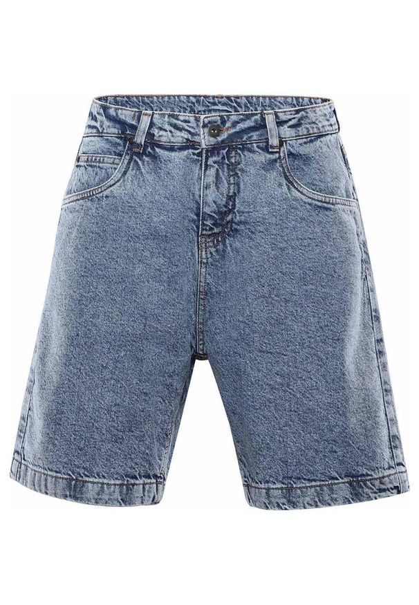 Naak - Stylowe Dżinsowe Szorty Nax UKENA dla Kobiet - Komfort i Modny Design. Kolor: szary, niebieski, wielokolorowy. Materiał: bawełna. Długość: krótkie