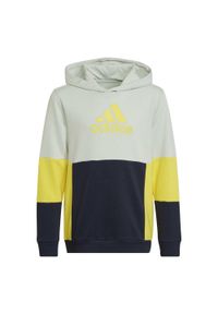 Adidas - Bluza dziecięca adidas Colourblock. Kolor: wielokolorowy, żółty, szary