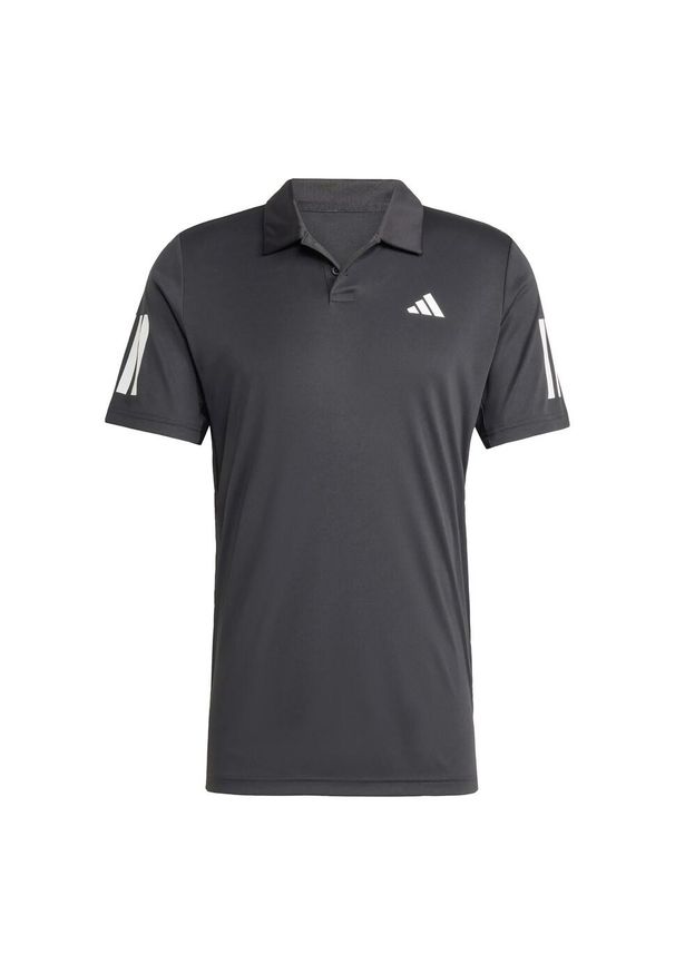 Adidas - Koszulka Club Tennis 3-Stripes Polo. Typ kołnierza: polo. Kolor: czarny. Materiał: materiał