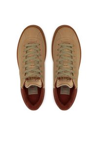 Lacoste Sneakersy Baseshot Premium 748SMA0007 Brązowy. Kolor: brązowy. Materiał: nubuk, skóra