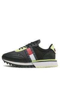 Tommy Jeans Sneakersy Cleated EM0EM01168 Czarny. Kolor: czarny. Materiał: materiał #3