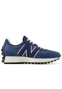 Buty New Balance WS327JA - niebieskie. Zapięcie: sznurówki. Kolor: niebieski. Materiał: guma, zamsz, skóra. Szerokość cholewki: normalna