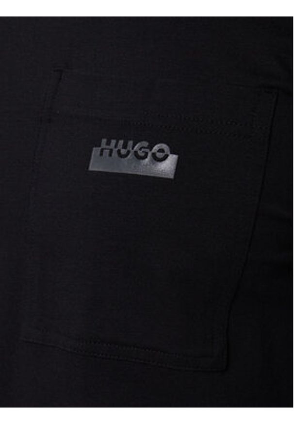 Hugo - HUGO Piżama Nocto 50550099 Czarny Relaxed Fit. Kolor: czarny. Materiał: bawełna