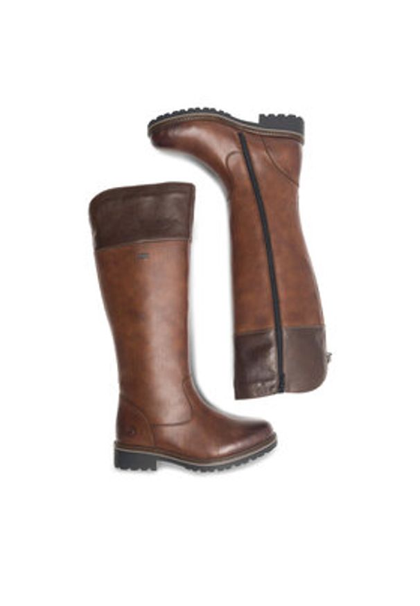 Remonte Kozaki R6581-22 Brązowy. Kolor: brązowy. Materiał: skóra