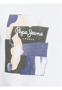 Pepe Jeans Bluza PM582479 Biały Regular Fit. Kolor: biały. Materiał: bawełna