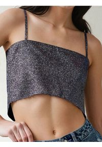 Sinsay - Crop top na ramiączkach - wielobarwny. Materiał: materiał. Długość rękawa: na ramiączkach. Styl: elegancki #1