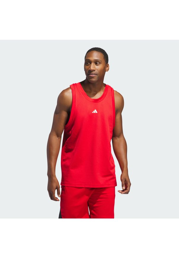 Adidas - Top Basketball Legends. Kolor: biały, czerwony, wielokolorowy. Materiał: materiał. Długość rękawa: bez rękawów. Sport: koszykówka