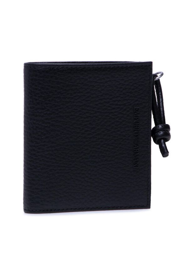 Emporio Armani Duży Portfel Męski Y4R262 Y068E 80001 Czarny. Kolor: czarny. Materiał: skóra