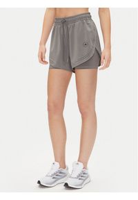 Adidas by Stella McCartney - adidas by Stella McCartney Szorty sportowe Stella McCartney TruePurpose 2-in-1 JI5220 Szary Regular Fit. Kolor: szary. Materiał: syntetyk #1