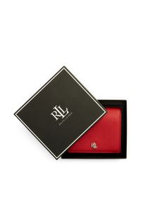 Lauren Ralph Lauren - LAUREN RALPH LAUREN Mały Portfel Damski 432962112004 Czerwony. Kolor: czerwony. Materiał: skóra