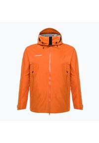 Kurtka przeciwdeszczowa męska Mammut Crater HS Hooded. Kolor: pomarańczowy #1