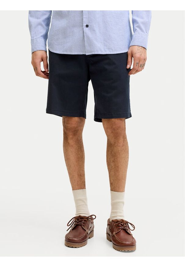 Jack & Jones Szorty materiałowe Ace Vance 12293005 Granatowy Regular Fit. Kolor: niebieski. Materiał: bawełna