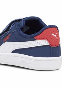 Puma - Dziecięce Sneakersy Smash 3.0 Buck PUMA Persian Blue White For All Time Red. Kolor: czerwony, niebieski, wielokolorowy