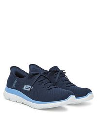 skechers - Skechers Sneakersy Summits-New Daily 150263/NVBL Granatowy. Kolor: niebieski. Materiał: materiał #3