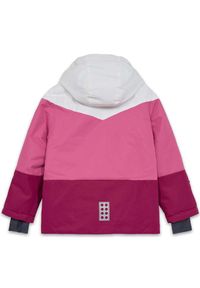 Kurtka zimowa narciarska dziecięca LEGO JESTED 708. Kolor: wielokolorowy, czerwony, biały, różowy. Sezon: zima. Sport: narciarstwo #2