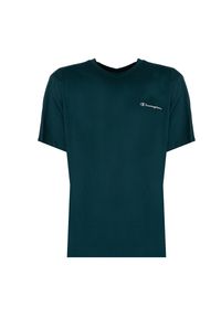 Champion - Chapion T-Shirt | 218292 | Mężczyzna | Zielony. Okazja: na co dzień. Kolor: zielony. Materiał: bawełna. Wzór: nadruk. Styl: klasyczny, casual, elegancki