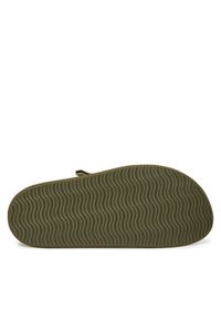 D.Franklin Klapki DFSH407001 Khaki. Kolor: brązowy. Materiał: zamsz, skóra
