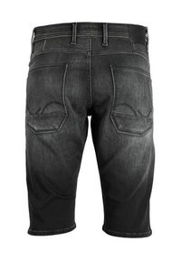 Jack & Jones - Jack&Jones Szorty jeansowe Scale 12223991 Czarny Regular Fit. Kolor: czarny. Materiał: jeans