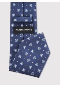 Pako Lorente - PAKO LORENTE – Granatowy krawat mikrowzór. Kolor: niebieski. Materiał: poliester #3