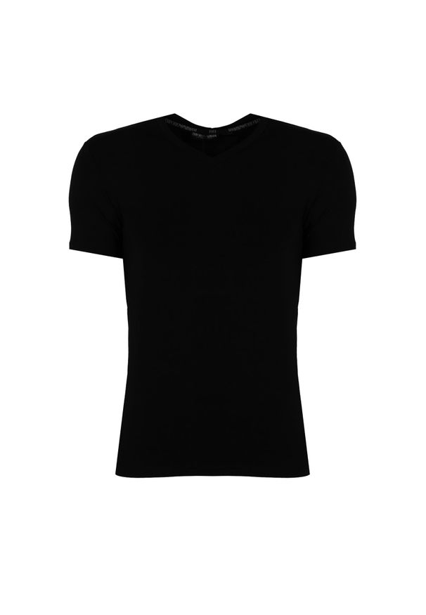 Emporio Armani T-shirt "C-neck" | 1120103 F511 | Mężczyzna | Czarny. Kolor: czarny. Materiał: elastan. Styl: klasyczny, elegancki