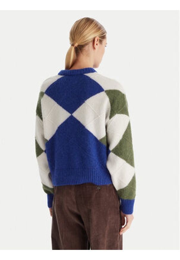 TOMMY HILFIGER - Tommy Hilfiger Sweter WW0WW47464 Kolorowy Relaxed Fit. Materiał: syntetyk. Wzór: kolorowy