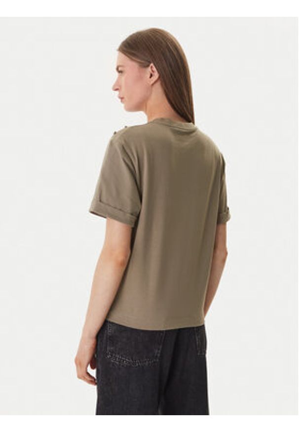 Guess T-Shirt GUESS x NORTH SAILS W6GI03 K2657 Zielony Relaxed Fit. Kolor: zielony. Materiał: bawełna