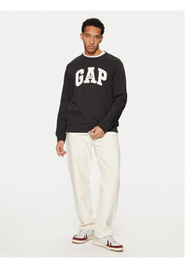 GAP - Gap Bluza 852079-07 Czarny Regular Fit. Kolor: czarny. Materiał: bawełna