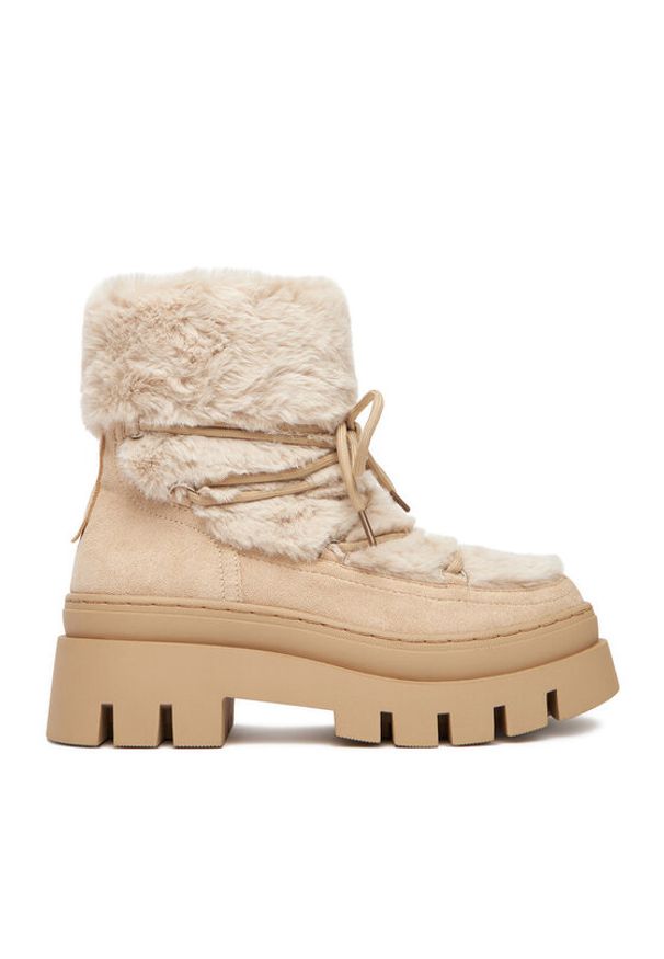 DeeZee Śniegowce HX21069-13 Beżowy. Kolor: beżowy. Materiał: materiał