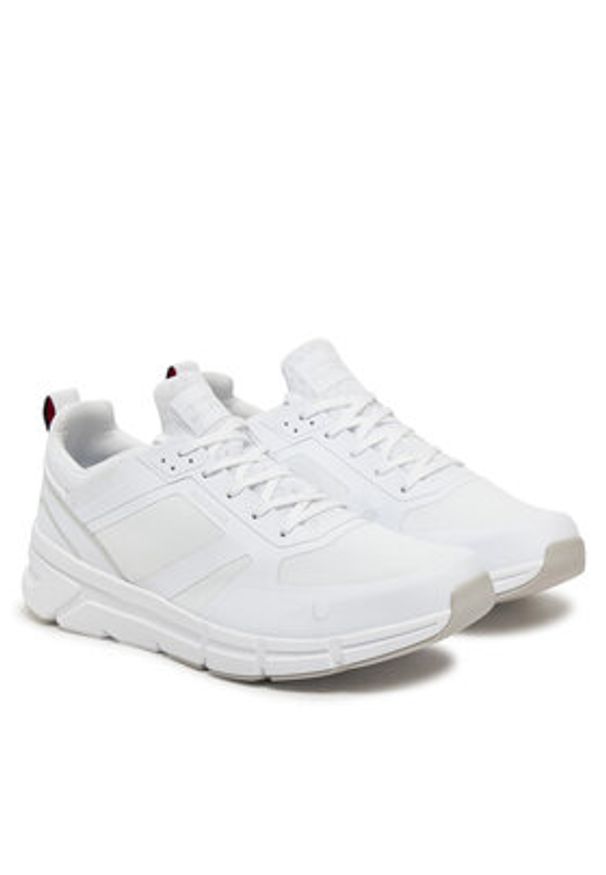 TOMMY HILFIGER - Tommy Hilfiger Sneakersy Modern Comfort Run Mix FM0FM05471 Biały. Kolor: biały. Materiał: skóra. Sport: bieganie