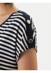 Morgan T-Shirt 261-DIVA Granatowy Regular Fit. Kolor: niebieski. Materiał: wiskoza #3