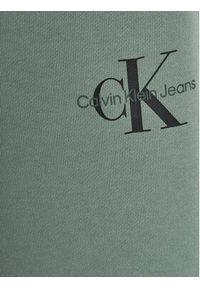 Calvin Klein Jeans Spodnie dresowe Monogram Logo IU0IU00285 D Zielony Regular Fit. Kolor: zielony. Materiał: bawełna #3