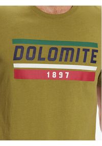 Dolomite T-Shirt 289177-1406 Khaki Regular Fit. Kolor: brązowy. Materiał: bawełna #3