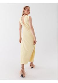 Patrizia Pepe Sukienka koktajlowa 2A2519/J113-Y433 Żółty Slim Fit. Kolor: żółty. Materiał: syntetyk. Styl: wizytowy #4
