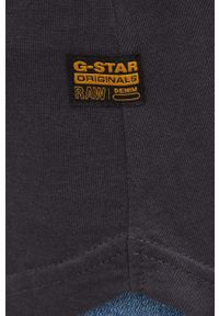 G-Star RAW - G-Star Raw t-shirt bawełniany kolor szary. Okazja: na co dzień. Kolor: szary. Materiał: bawełna. Wzór: nadruk. Styl: casual #2
