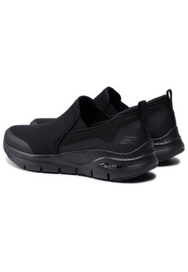 skechers - Skechers Sneakersy Banlin 232043/BBK Czarny. Kolor: czarny. Materiał: materiał