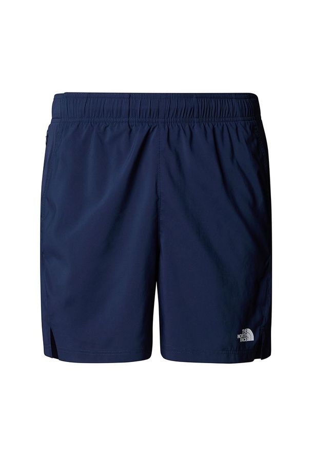 Spodenki The North Face 24/7 0A3O1B8K21 - granatowe. Kolor: niebieski. Materiał: tkanina, skóra, poliester, materiał