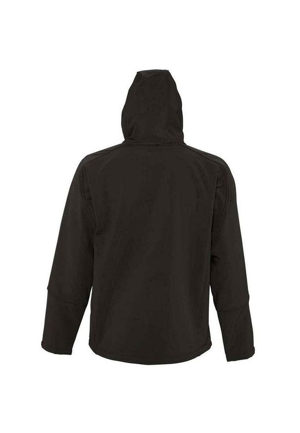 SOL'S - Męska Kurtka Soft Shell Replay Z Kapturem. Typ kołnierza: kaptur. Kolor: czarny