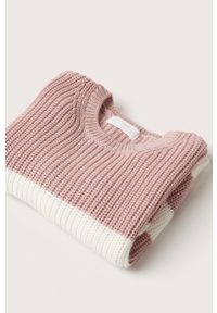 Mango Kids sweter dziecięcy Bonnibe kolor różowy. Okazja: na co dzień. Kolor: różowy. Materiał: włókno. Styl: casual #2