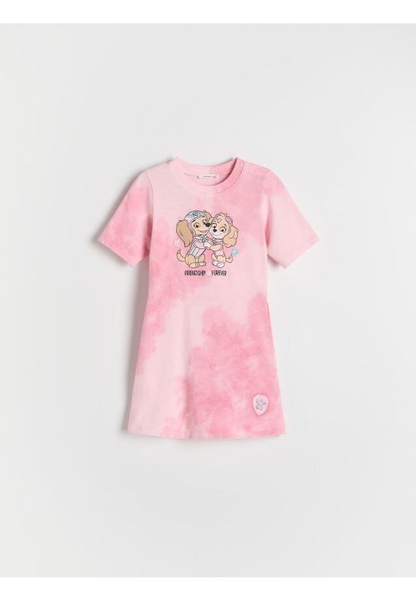 Reserved - Dzianinowa sukienka Psi Patrol - wielobarwny. Materiał: dzianina