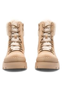 DeeZee Trzewiki QUEENIE SWS6151-03 Beżowy. Kolor: beżowy. Materiał: materiał #4