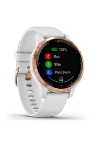 Zegarek sportowy GARMIN Vivoactive 4S Różowo-biały. Rodzaj zegarka: smartwatch. Kolor: biały, wielokolorowy, różowy. Styl: sportowy #4