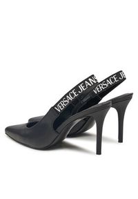 Versace Jeans Couture Sandały 78VA3S52 Czarny. Kolor: czarny. Materiał: skóra