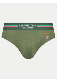 Aeronautica Militare Komplet 2 par slipów AM1USL001 Khaki. Kolor: brązowy. Materiał: bawełna #4