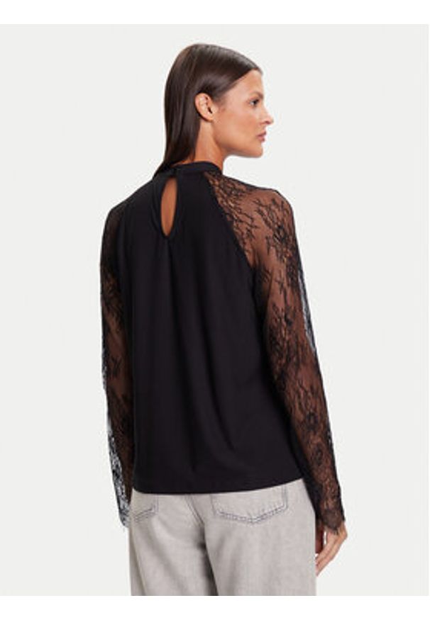 Vero Moda Bluzka Milla 10334620 Czarny Loose Fit. Kolor: czarny. Materiał: syntetyk